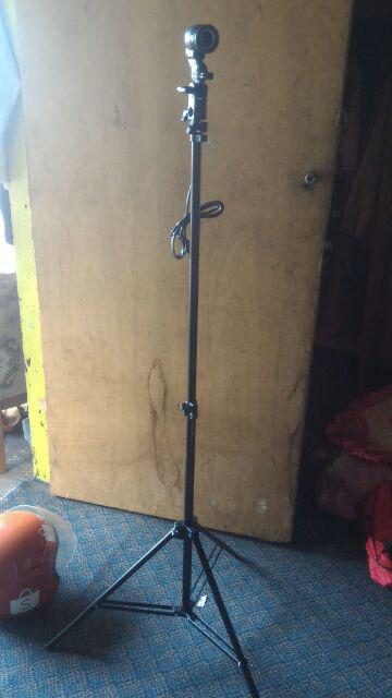 Lamp Holder Single Socket E27 Dengan Dudukan Payung - Hq-dz001 - Black