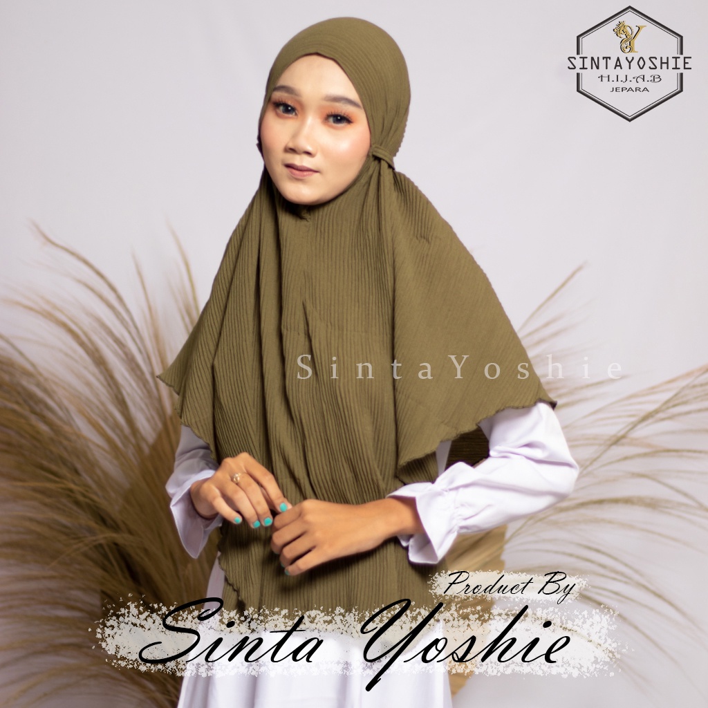 [JORDA Jumbo] Jilbab Instan Bergo Maryam Plisket Full Lidi Jumbo Premium Bergo Tali Plisket