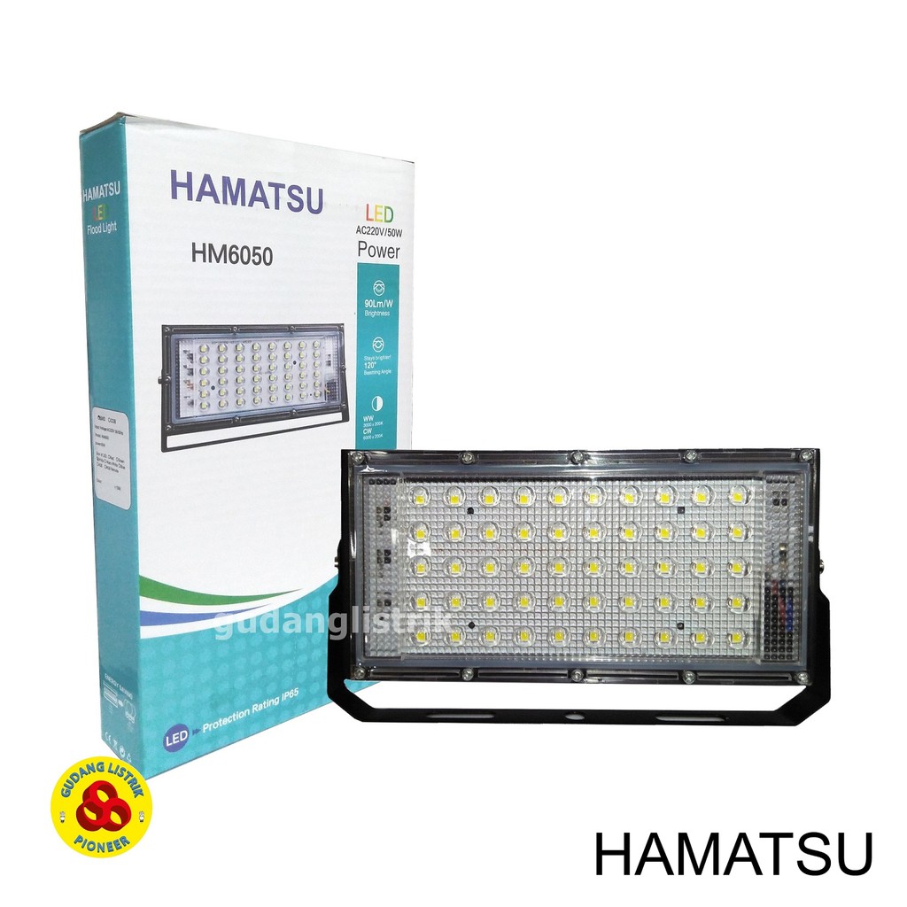 LED Flood light 50W Putih Lampu FLOODLIGHT Sorot 50 watt Outdoor IP65