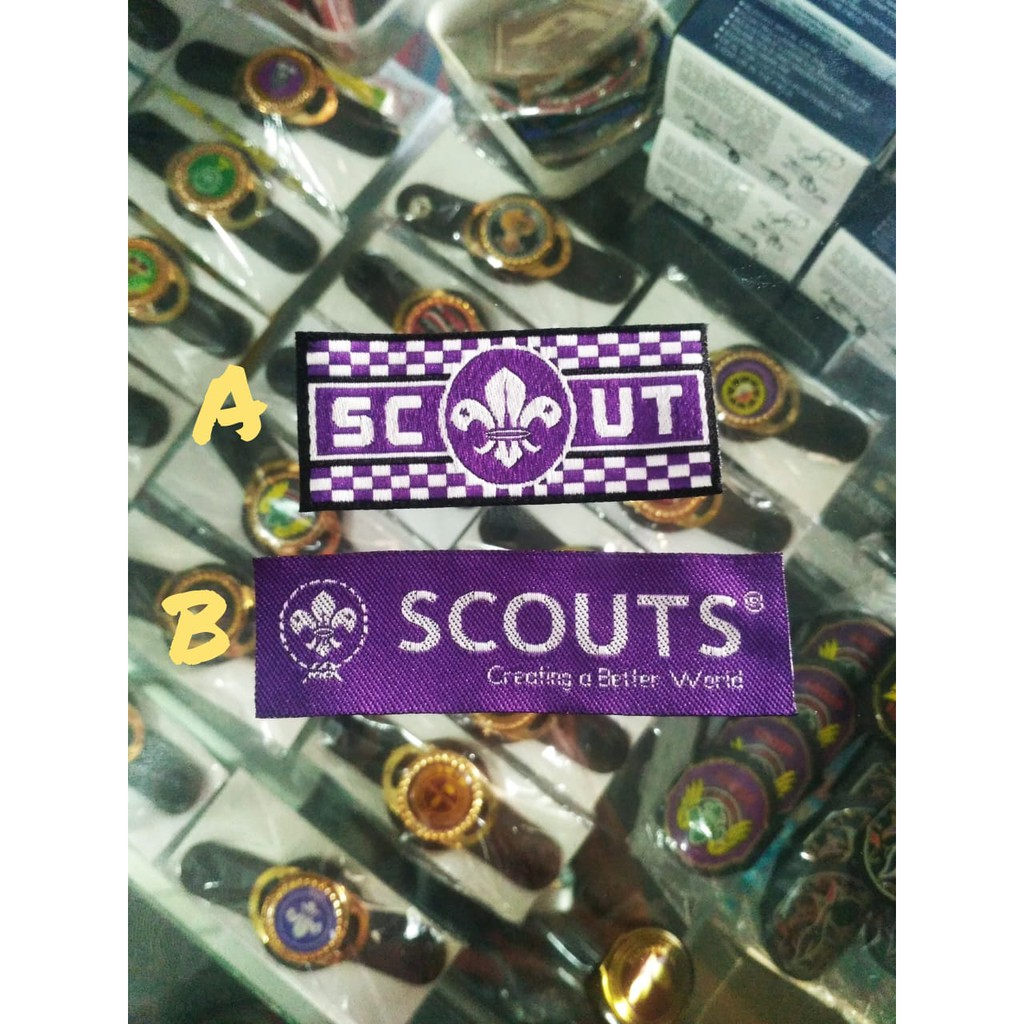 Patch Scout  Woven Badge Bet Pramuka Scout