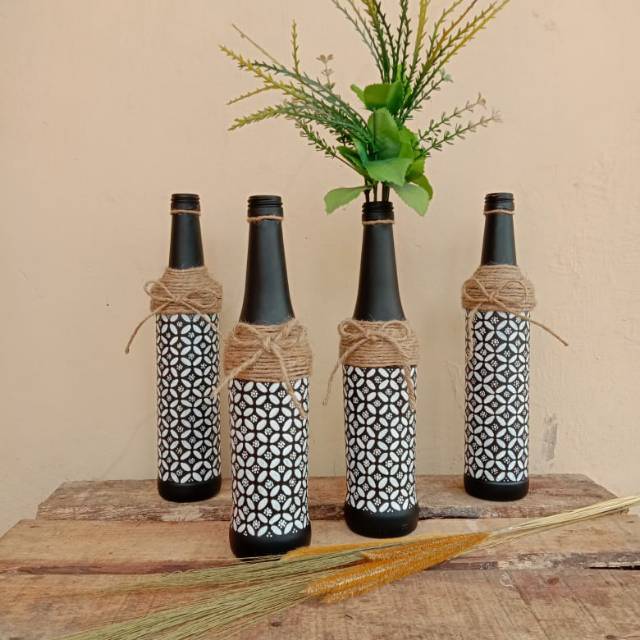 Botol kaca Vas bunga Pajangan vas unik