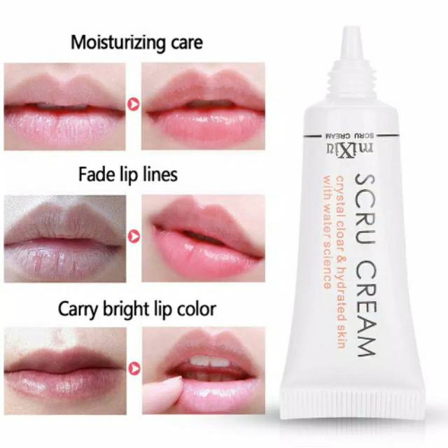 Mixiu scru cream / cream eksfoliasi bibir