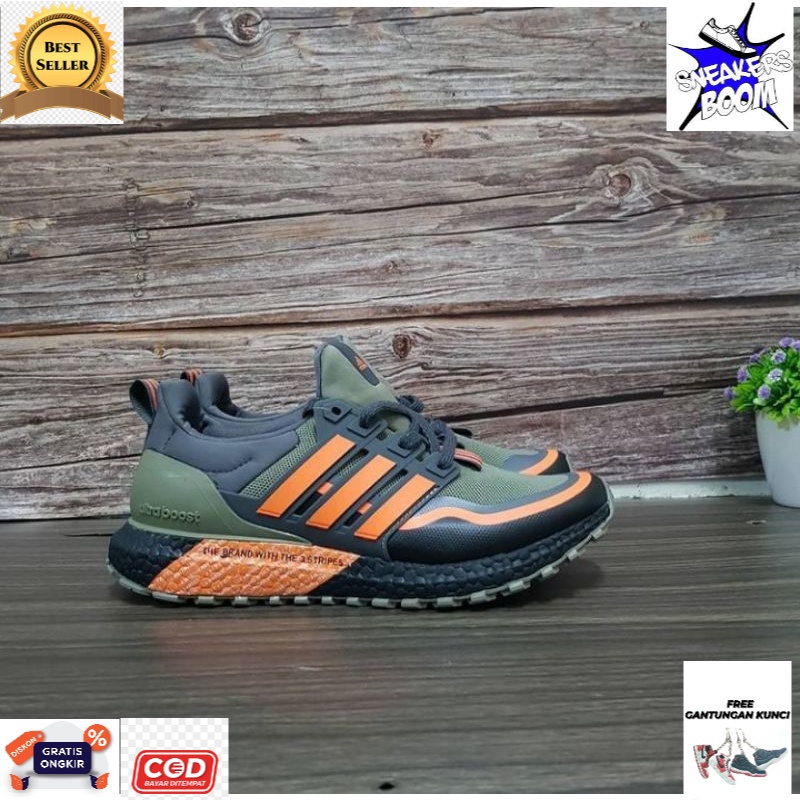 Adidas Ultraboost 4.0 All Terrain Green Orange Premium Quality