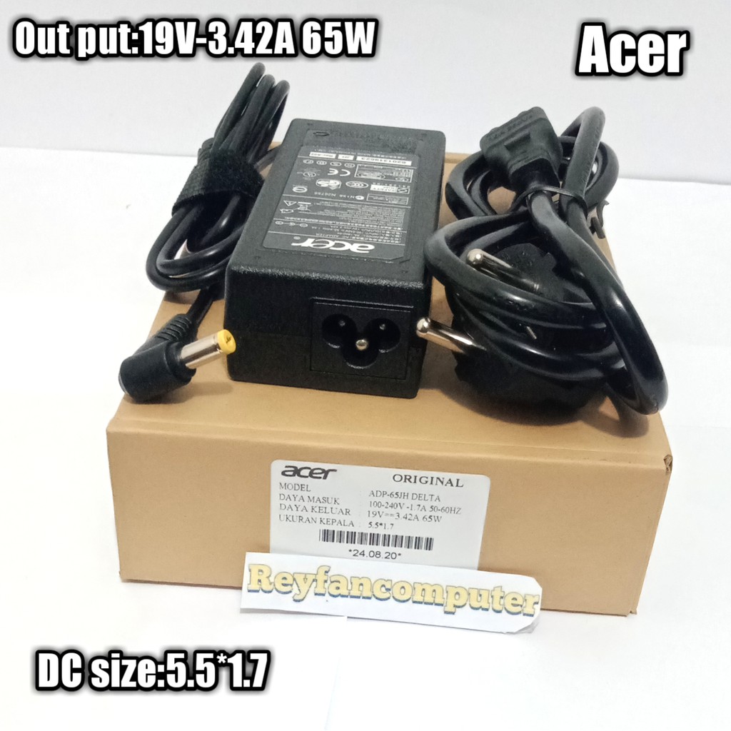 Adaptor Charger Laptop Notebook Acer Aspire One 521 522 532 H 533 722 725 753 756 D257 D260 D270