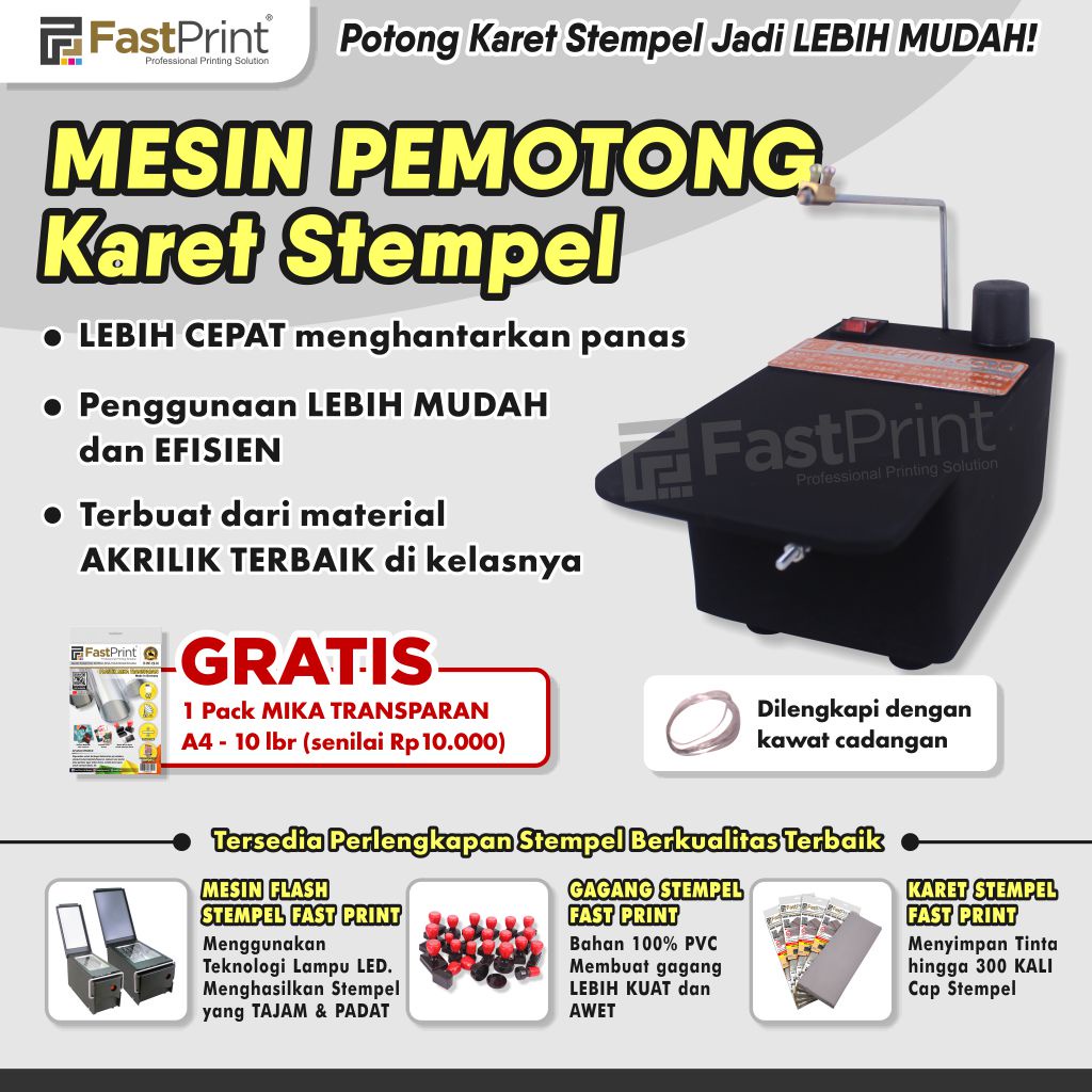 Jual Fast Print Mesin Pemotong Karet Stempel Flash Indonesia Shopee