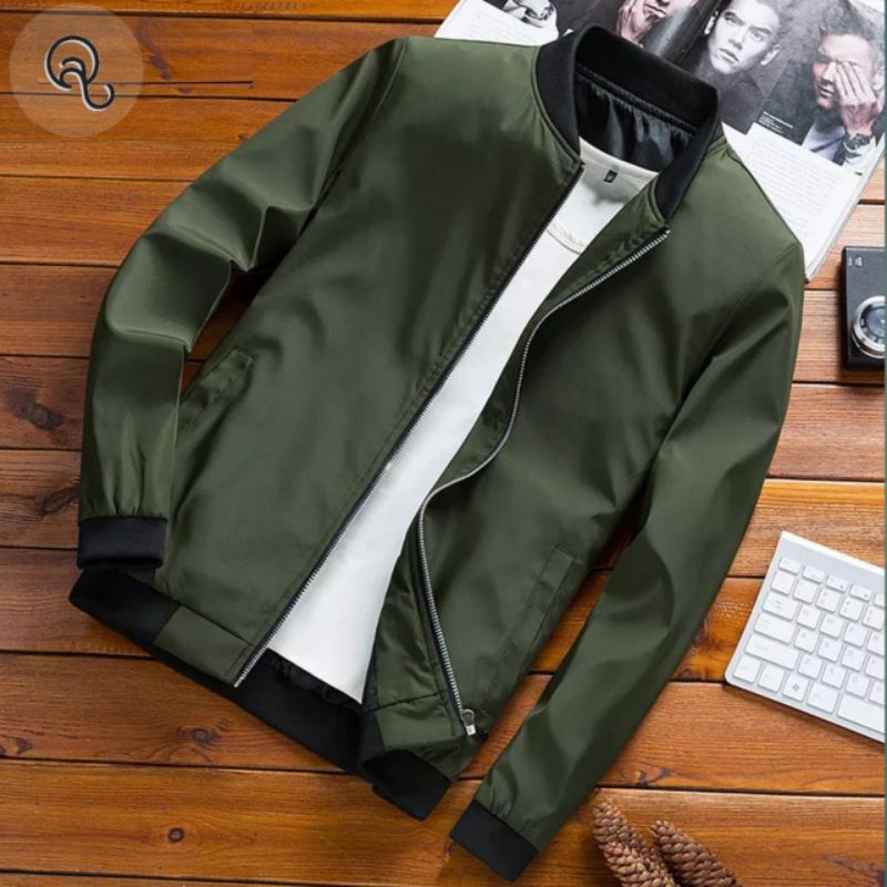 Jaket Pria Jaket Bomber Terbaru Bahan Dasar Kain Katun American Drill