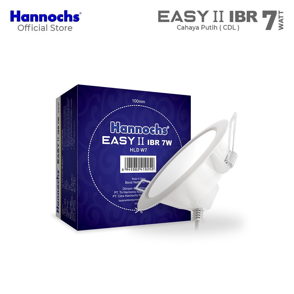 Hannochs Downlight LED EASY II 7W IBR Cahaya Putih