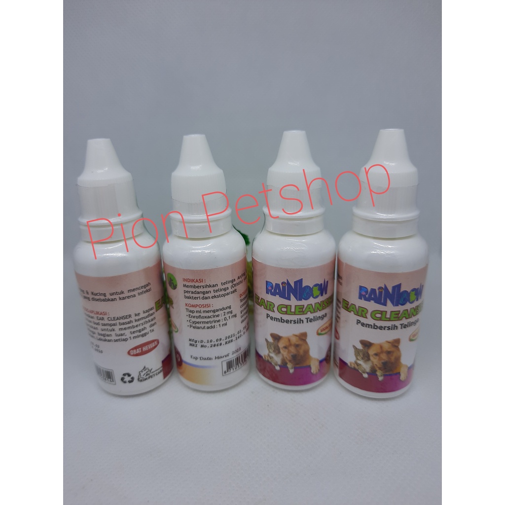 Rainbow Ear Cleanser 30ml untuk kucing dan anjing