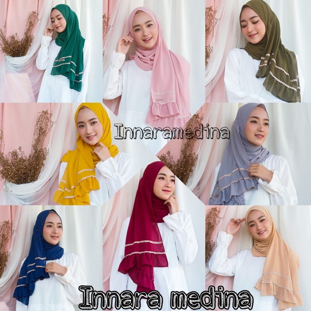 INNARA MEDINA | Pasmina Ruffle RENDA Ceruty