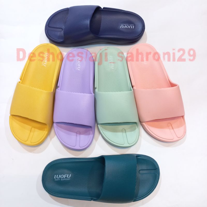 Sandal wanita slipper/slide/selop | LUOFU E-6211 ORIGINAL