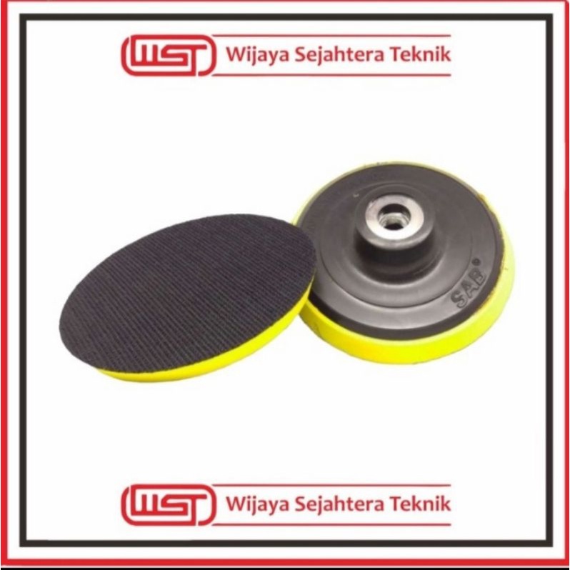 Tatakan amplas velcro gerindra Tangan 4" tatakan gerindra tangan