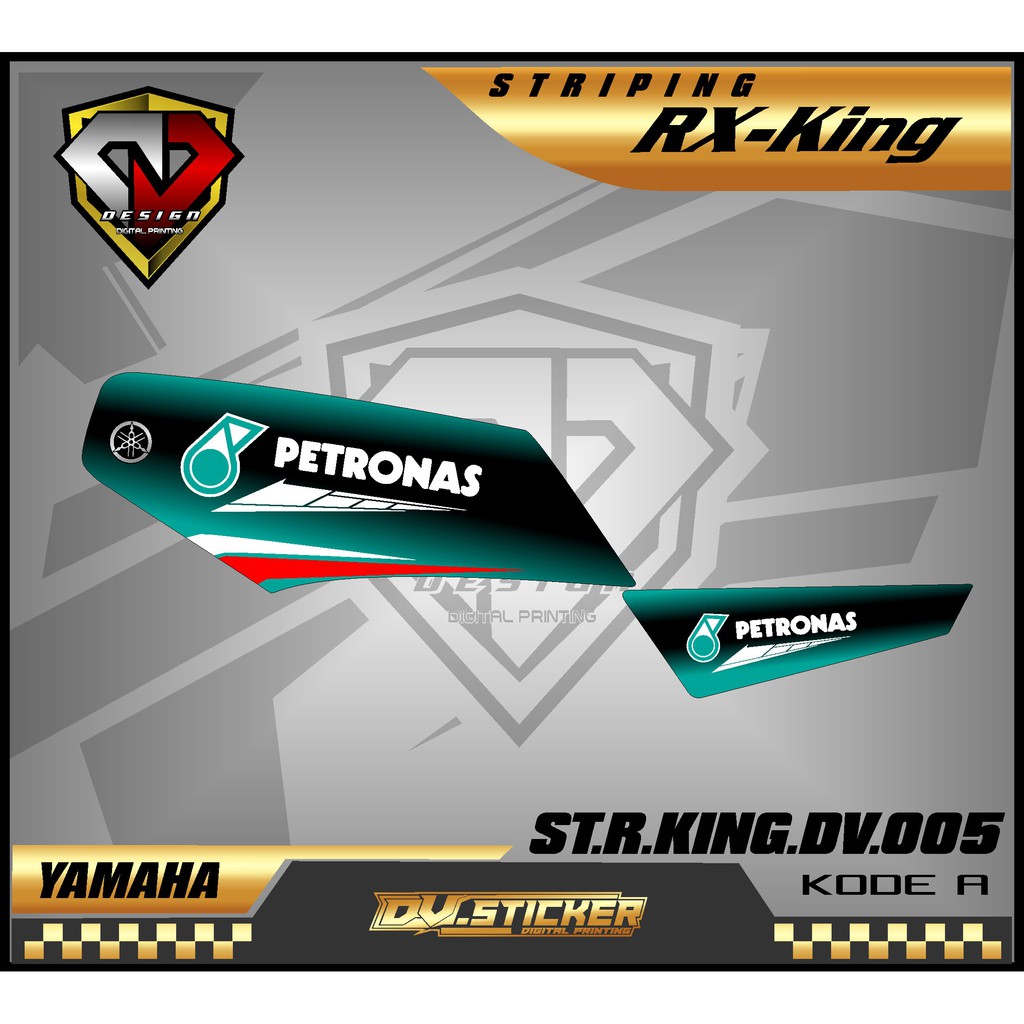 Striping Rx King PETRONAS - Stiker Variasi List Motor Rx KING PETRONAS