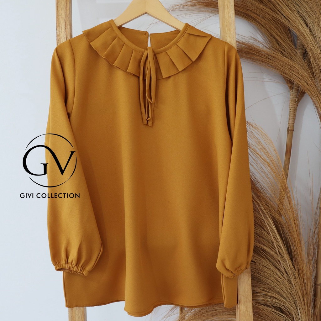 Mecca blouse /atasan wanita / blouse wanita-kunyit