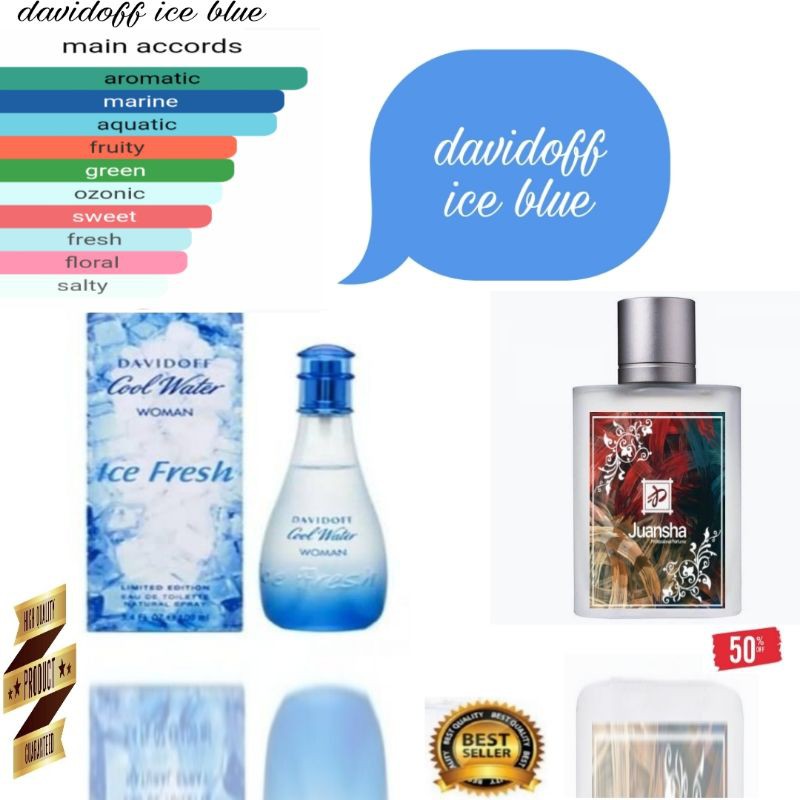 PARFUM DAVIDOFF ICE BLUE//INSPIRED PARFUM BY DAVIDOFF ICE BLUE 30ML