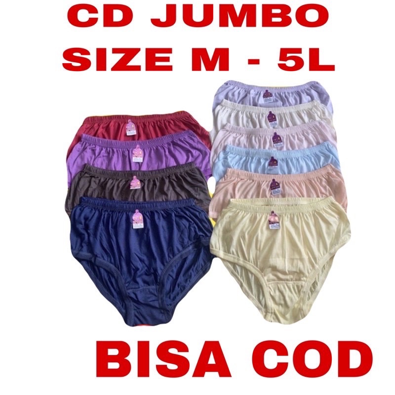 SEMOK SUPER JUMBO 5L | Celana dalam wanita BIG SIZE SUPER JUMBO 4L 5L MUAT 100 KG / Jumbo Semok 5L