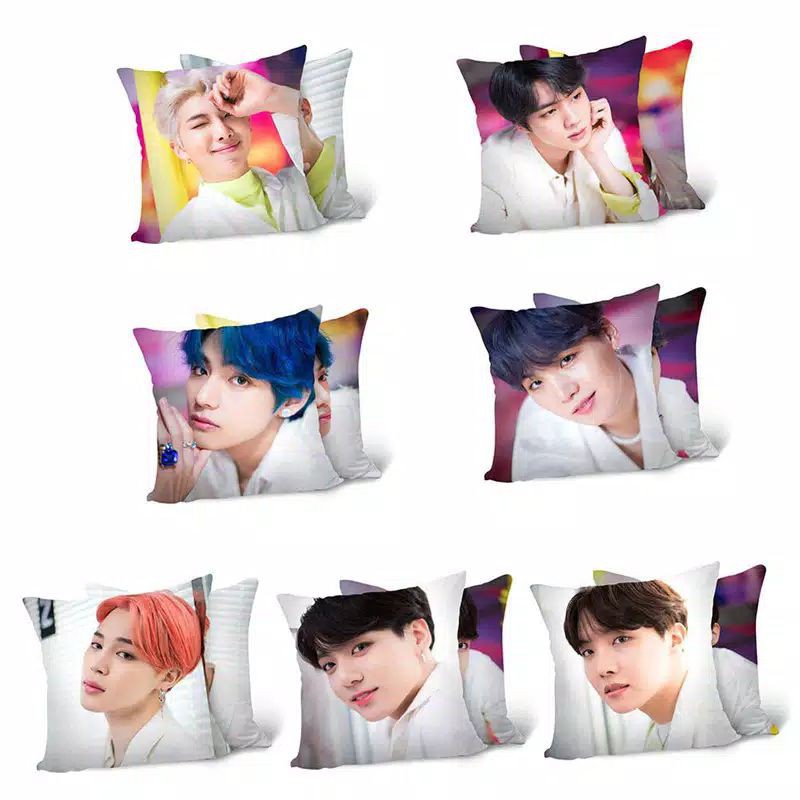 BANTAL  BTS UK 30 X 30 CM bantal KPOP termurah plus isi