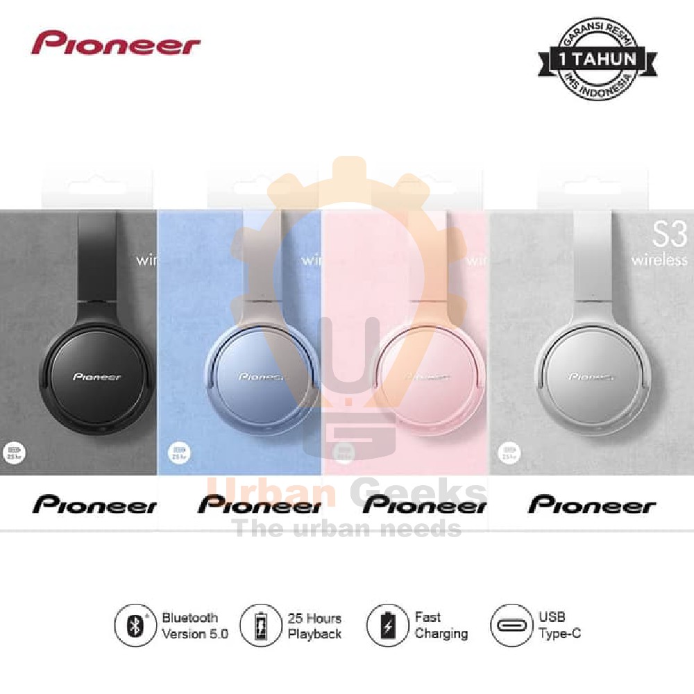 Pioneer Bluetooth Headphone SE-S3BT Single Headset