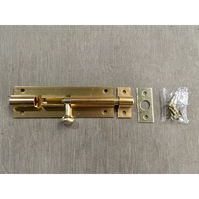 Selot Slot Kunci Pintu Grendel Panjang 4 Kuning Bagus Shopee Indonesia