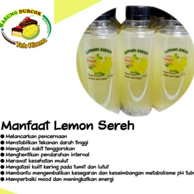 Lemon Sereh Sari Lemon Minuman Lemon Indonesia