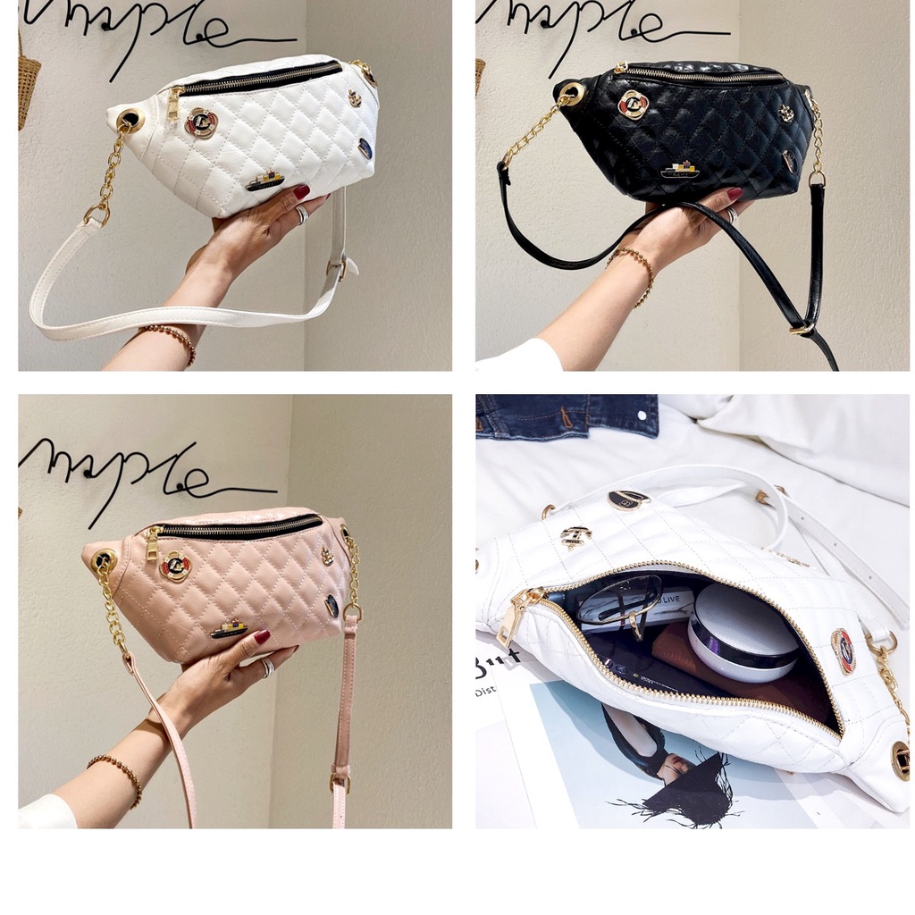 ONLYONE12 Tas Selemepang Rantai Wanita Import / Tas Wanita Import High Quality / Tas Rantai Wanita / Shoulder Bag TW010