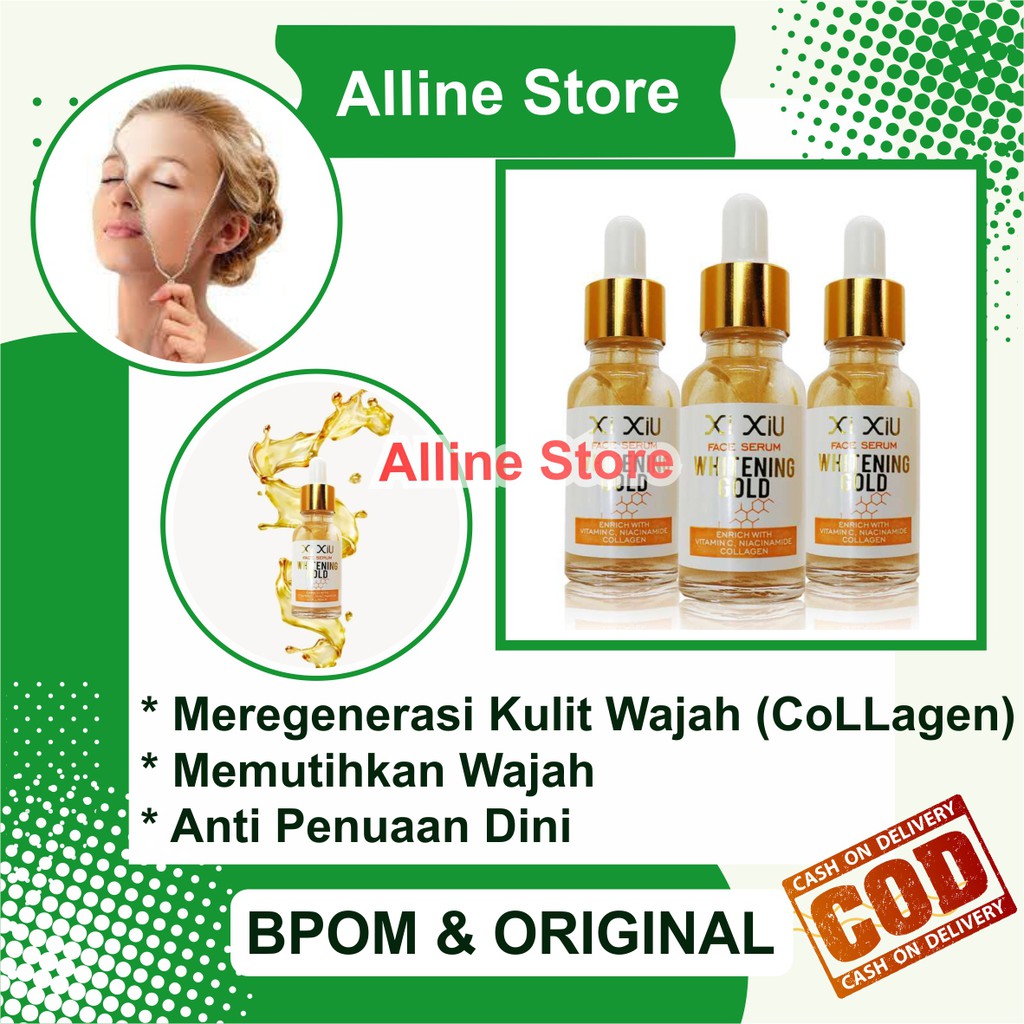 XI XIU Skincare Face serum Whitening Pemutih Pencerah Wajah Muka Pria Glowing Whitening BPOM