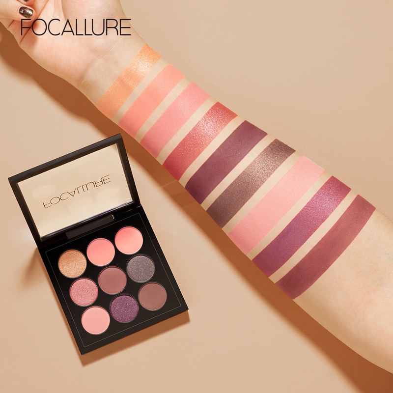 Focallure Palet Eyeshadow 9 Warna Metalik BPOM FA-36 FA36 FA 36