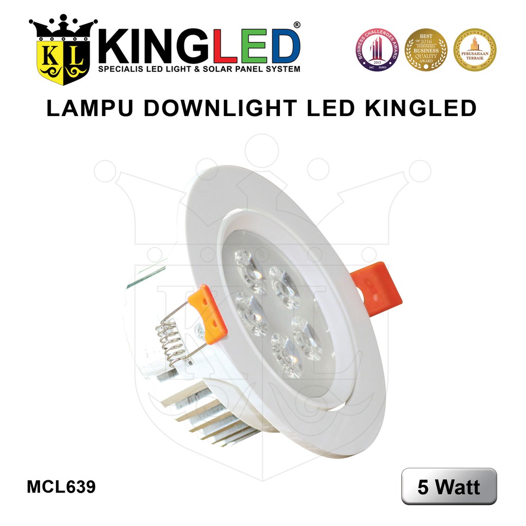 KINGLED Lampu Plafon LED 5 Watt Sorot / Spot LED DownLight 5 Watt