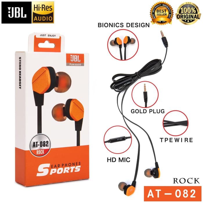 Hyogha Store HANDSFREE / HEADPHONE / EARPHONE / HEADSET JBL AT 082