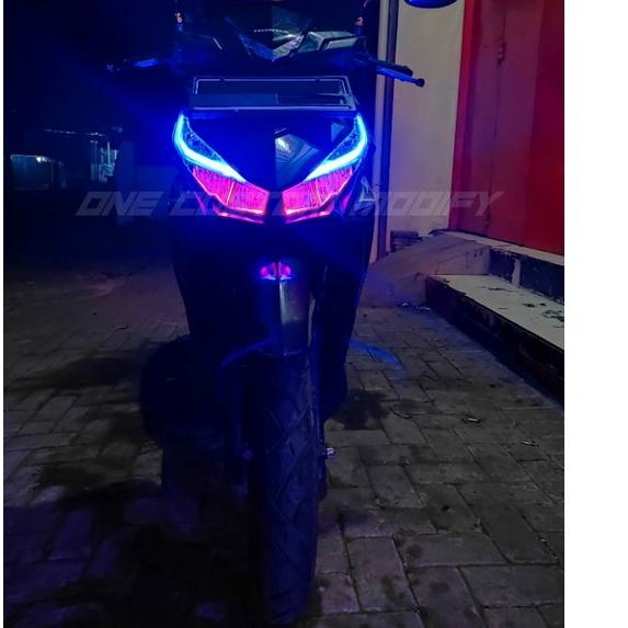 Modern.. LAMPU ALIS DRL LED BONUS DEVIL EYES VARIO LED 125 150 LAMPU SENJA VARIO LAMPU LIS VARIO