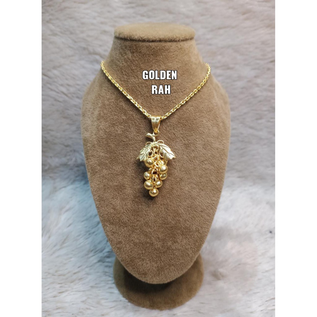 Kalung Anggur Imitasi Emas Golden
