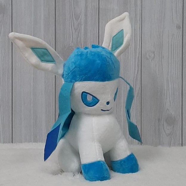 Boneka Glaceon Teman Pokemon 18cm/07&quot;/Boneka Pokemon/Boneka Teman Pokemon