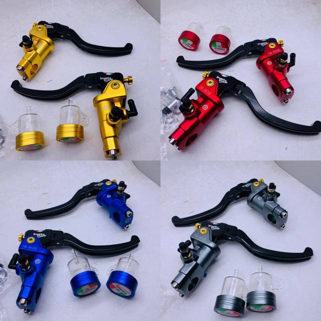 Master Rem Brembo 19 RCS  double hidrolik - full set kanan kiri master rem brembo hydrolik