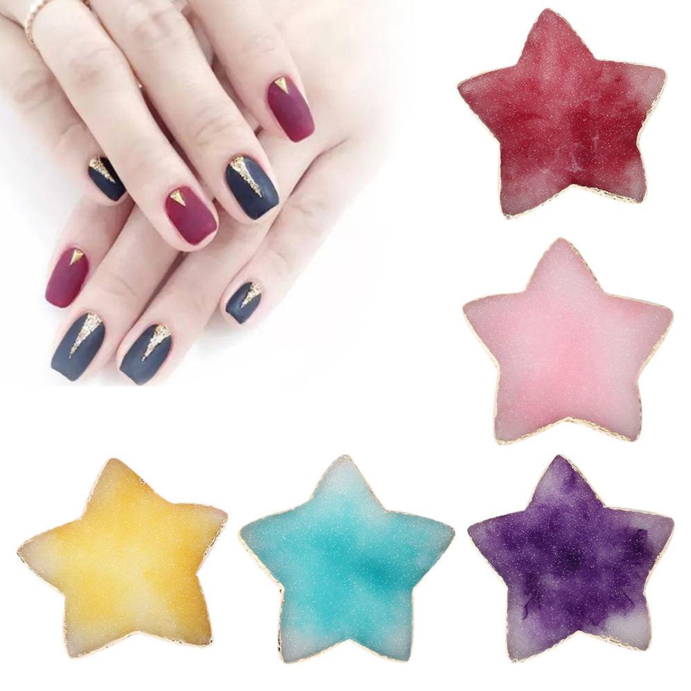 Mxbeauty DIY Palet Nail Art Bintang Berujung Lima Manicure Nail Art Alat Palet Pencampuran Warna