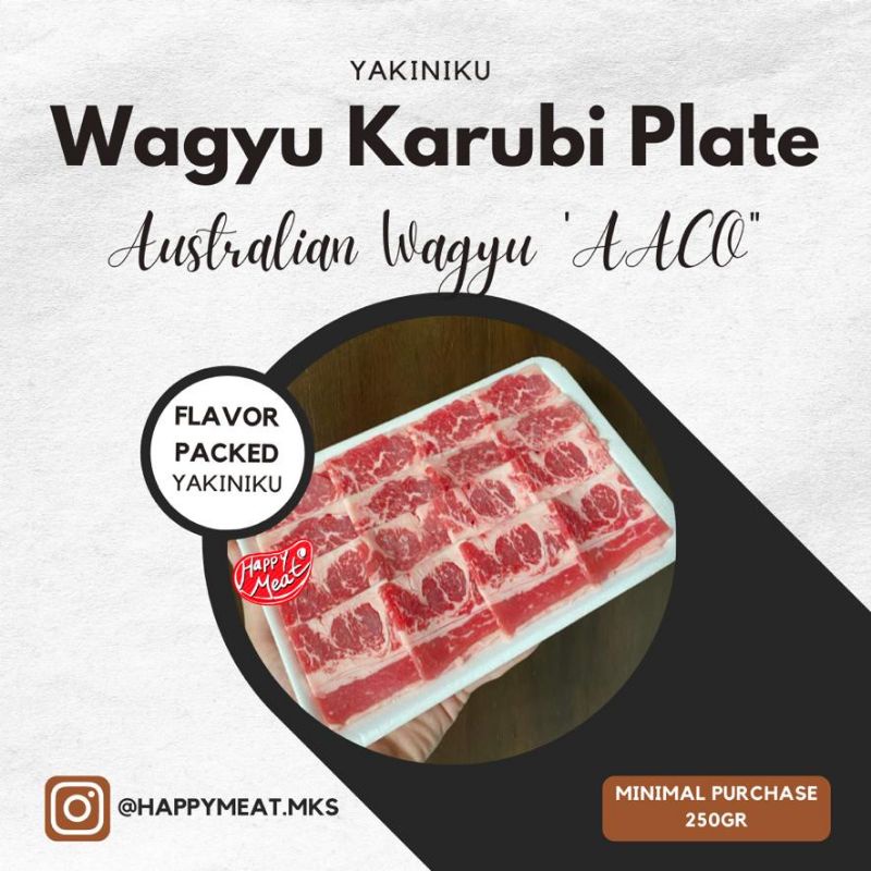 

Daging Wagyu/Daging Enak Impor Australia/ Daging Sapi Wagyu Karubi Plate