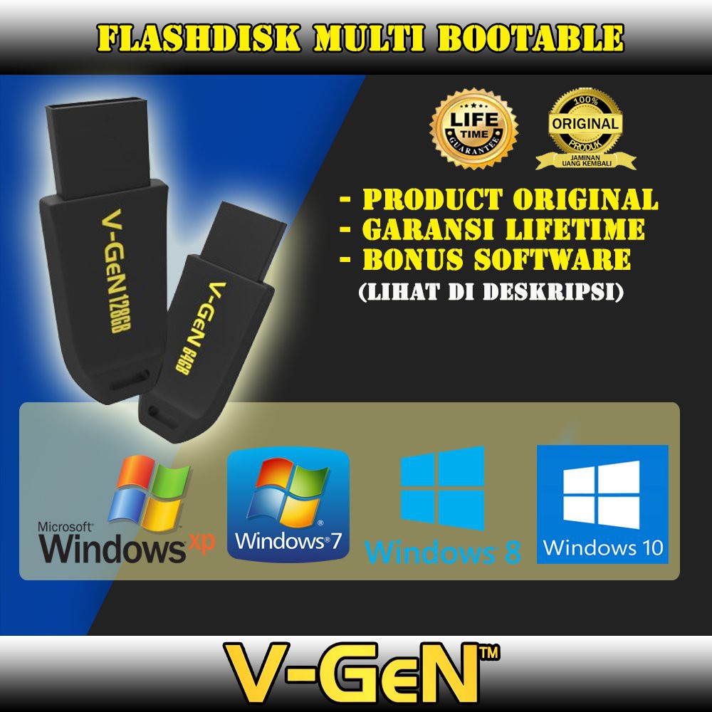 FLASHDISK BOOTABLE WINDOWS XP SP3 7 8 10 ALL IN ONE INSTALLER