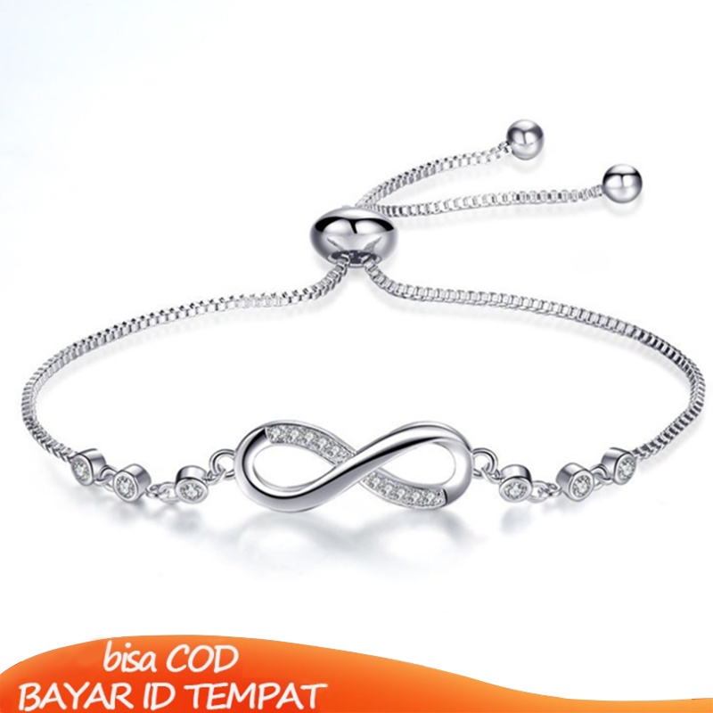 COD❤️Gelang Titanium Korea Perak Emas Wanita Tahan Karat Dan Pudar Aksesoris Mewah Fashion Import Murah