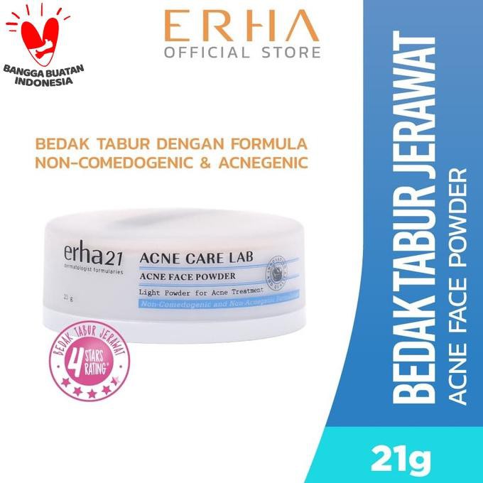[[BISA COD]] erha21 Acne Care Lab Acne Face Powder 21g - Bedak Kulit Jerawat PROMO SPECIAL Kode 882