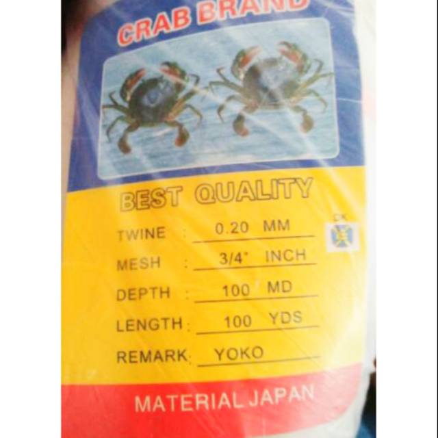 Lubang kecil jaring ikan 3/4