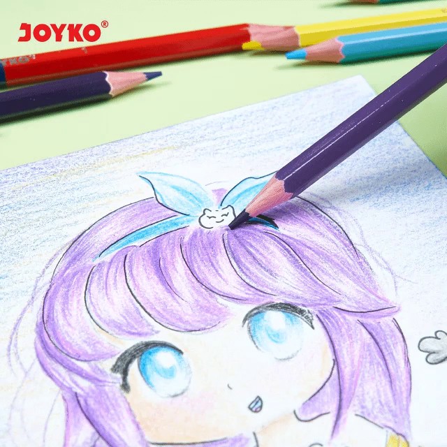 Pensil Warna Joyko CP-Bi100 Bi-Color - 6 pcs ( 12 Warna )-6