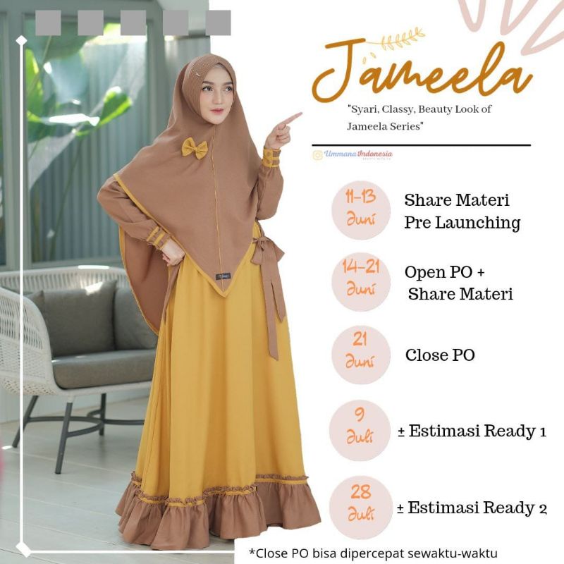 Gamis jameela By ummana indonesia