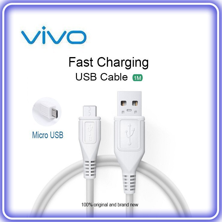 Cable Charger Quick Charger Vivo V23 V23E V21-4G/5G V20 V20SE V19 V17-PRO V15 V15PRO V11 V11i V11PRO V9 V5 V5s V5-Lite-Plus Y11 Y12 Y12i Y12s Y15 Y17 Y19 Y67 Y69 Y65 Y66 Kabel ORI Original Adapter Type C B A Super Fast Charging 5G 4A 4 Ampere Adaptor E SE