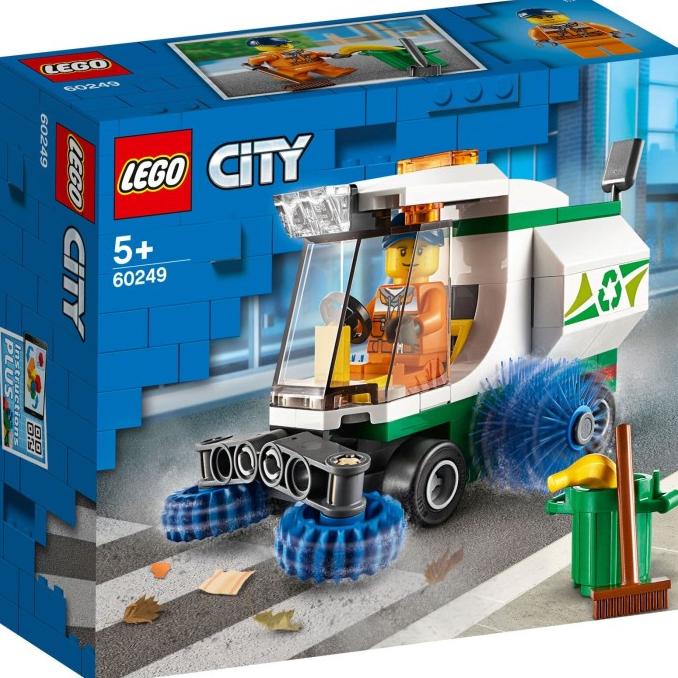 best seller] LEGO City-60249 Street Sweeper Set Garbage Truck Car Motorcar Kid Toy
