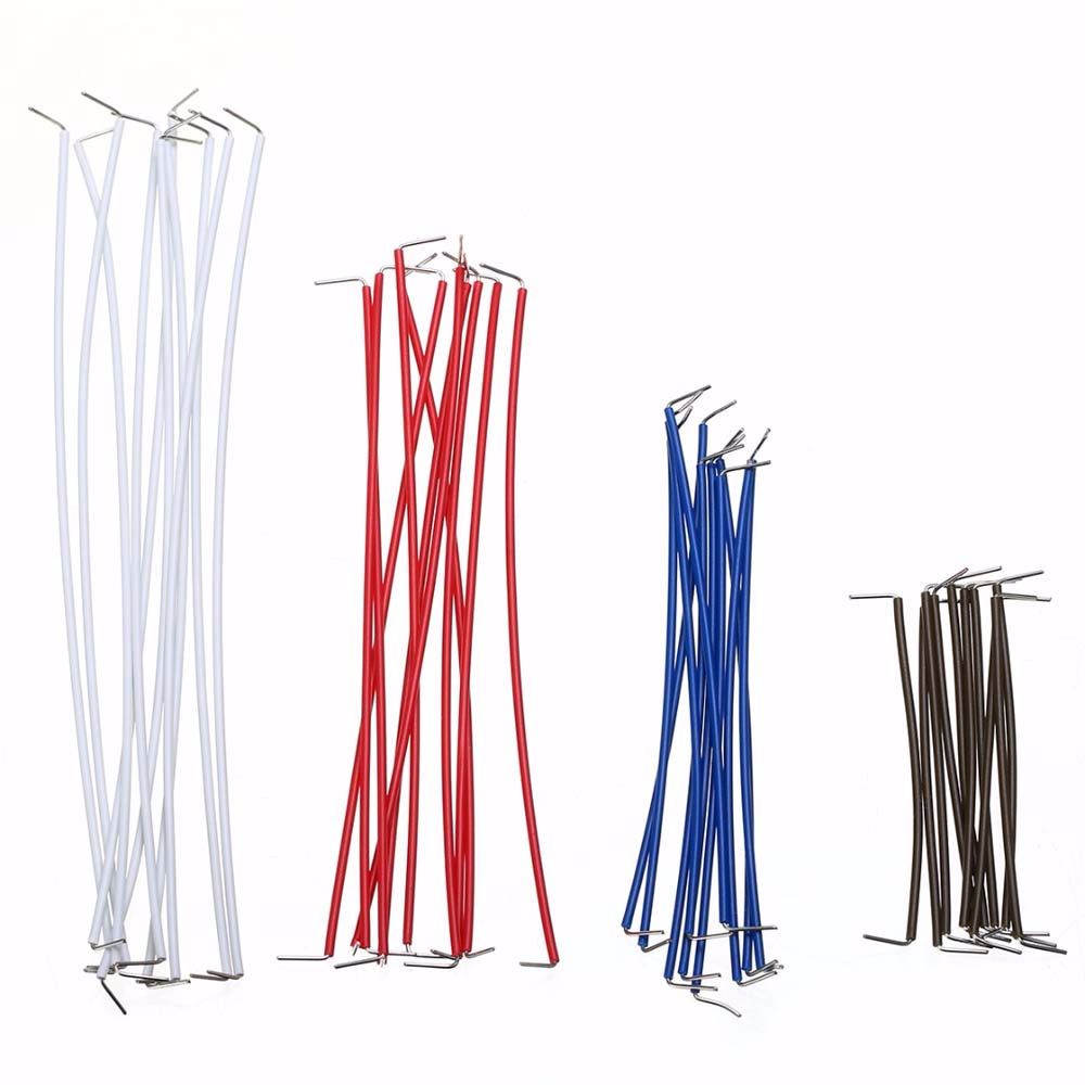 Rebuy 840pcs / Set Kabel Jumper Breadboard Solderless Bentuk U Panjang 14 Untuk Perisai Listrik Diy