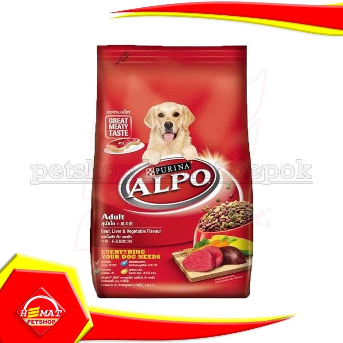 GOSEND Makanan Anjing Alpo Beef 10 kg Alpo Beef dog food adult