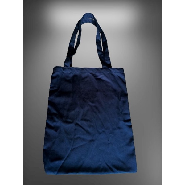 Tote Bag Polos Bahan Nagata Drill warna Navy