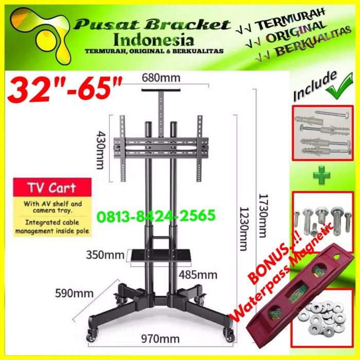 Bracket Tv Standing 32&quot; s/d 65&quot; IMPORT | PREMIUM QUALITY | IZ.OXP-001