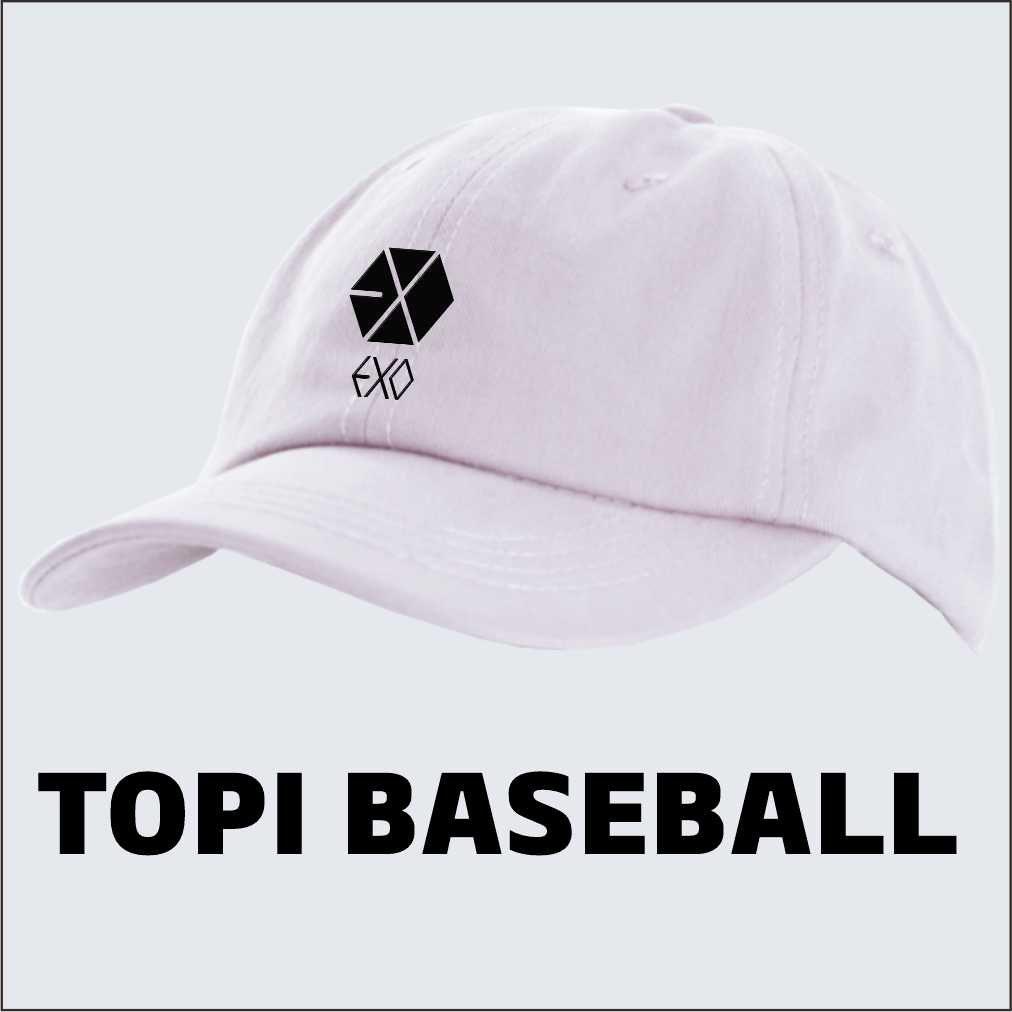 Topi Baseball EXO Basebal Cap Dewasa Pria Wanita Besbol Bisbol Hat Kpop Korea Distro Premium Keren K