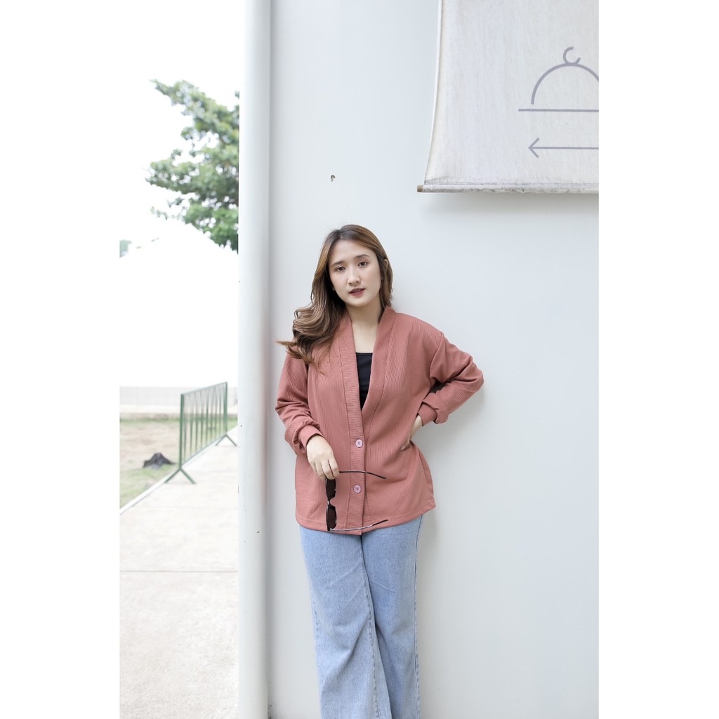 Laura Button Cardi /Cardigan Knit Premium /Oversize Outer