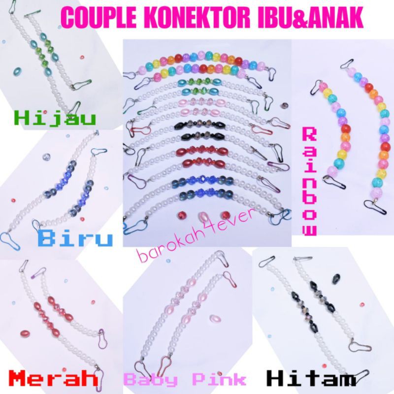 COUPLE Konektor Masker MUTIARA (Set Ibu dan Anak)