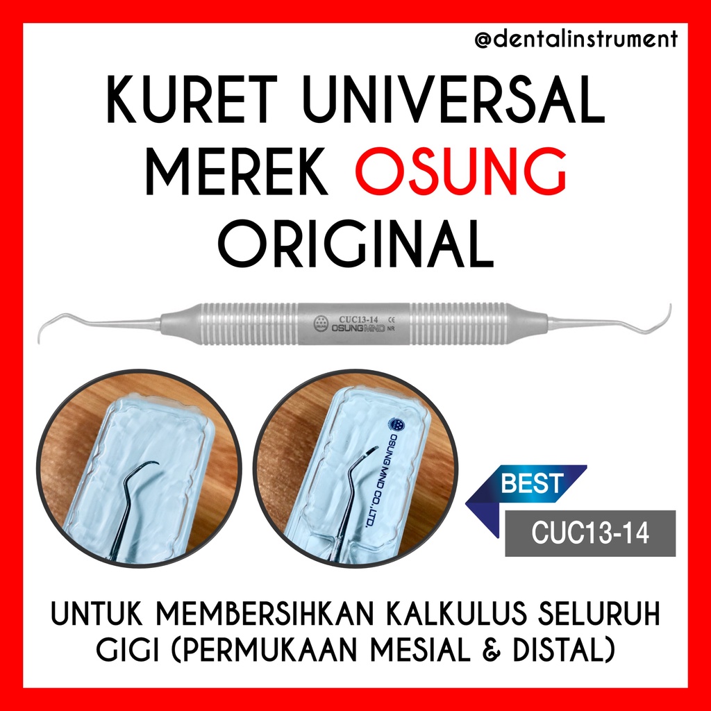 Kuret Dental Universal Merek Osung Kode CUC13-14; CUYG; CUSYN